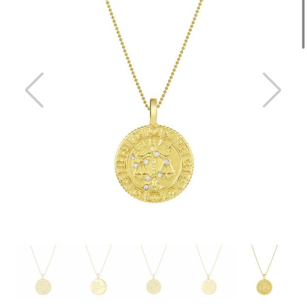 Melinda Maria zodiac charm necklace LIBRA